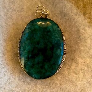 Raw Emerald Pendant